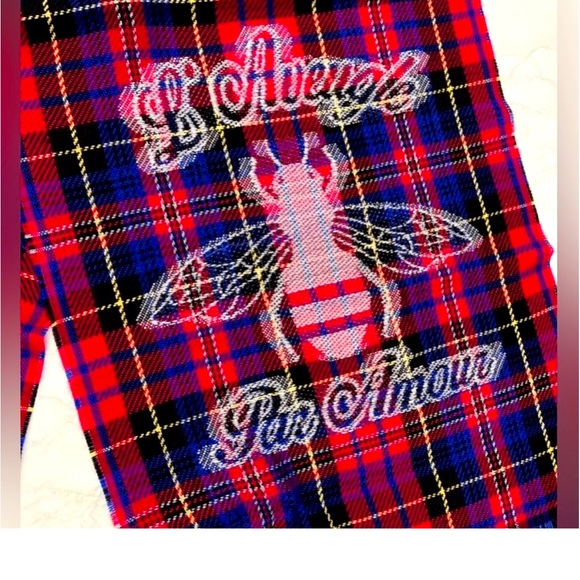 GUCCI “L’AVEUGLE PAR AMOUR” BEE PLAID SCARF NWOT. - Picture 3 of 15